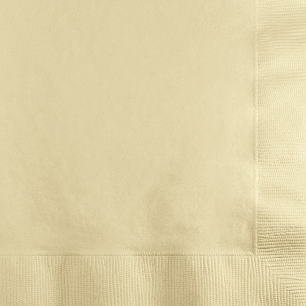 Party Central 2-Ply Disposable Party Beverage Napkins - 5" - Cream - Club Pack of 600